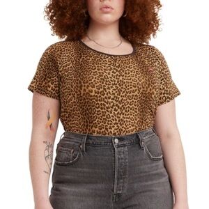 Levi’s Leopard Print Baby Tee